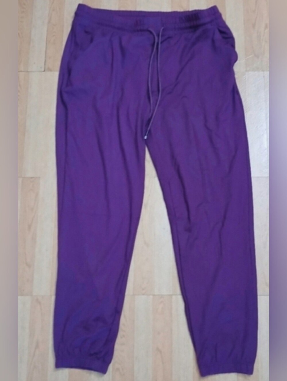 Women's Purple Jogger Pants - Casual Drawstring Sweatpants, XL, Never Used.